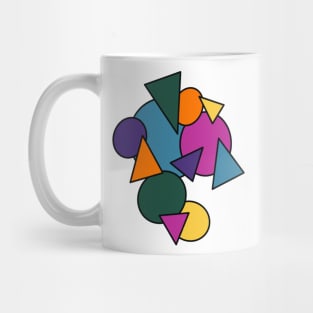 90s  Colorful Shapes Mug